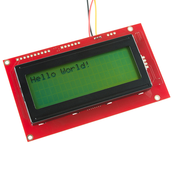 A typical Sparkfun's 20x4 LCD display.